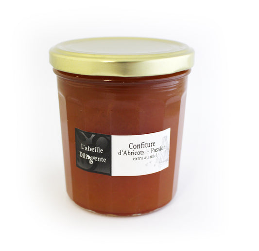 Confiture abricot/passion au Miel 375g
