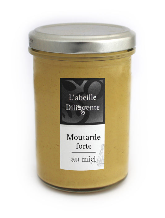 Abeille Diligente Moutarde forte (Dijon) au Miel 210g