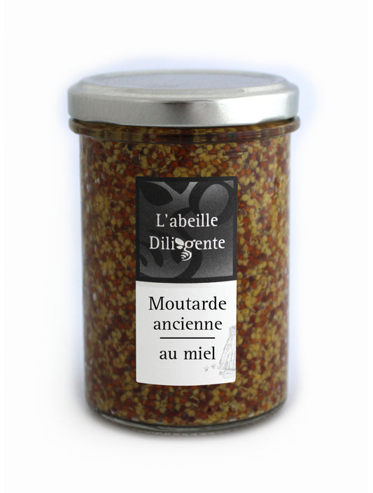 Abeille Diligente Moutarde à l’ancienne au Miel 200g