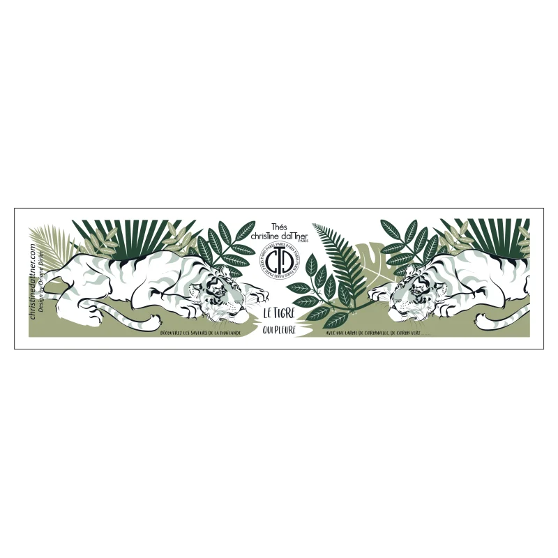 Thé vert "le Tigre qui Pleure" Boite métal