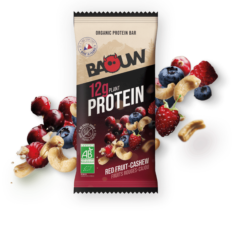 Barre protéinée bio Fruits Rouges & Cajou