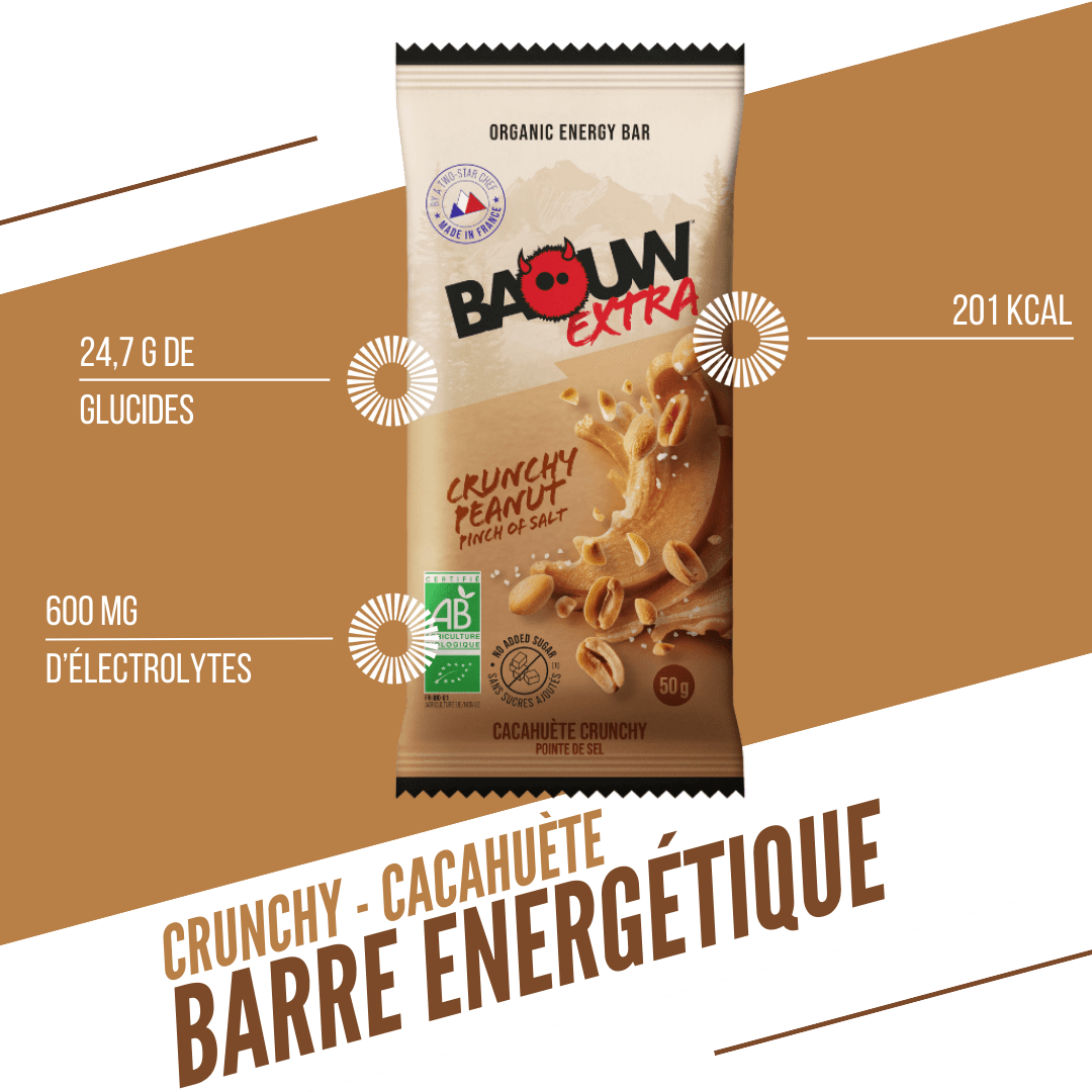 Barre Extra bio Cacahuette crunchy
