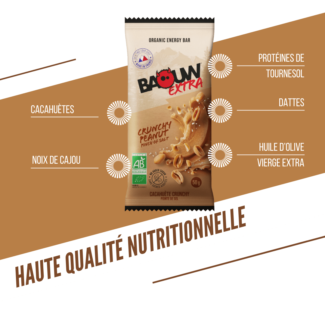 Barre Extra bio Cacahuette crunchy