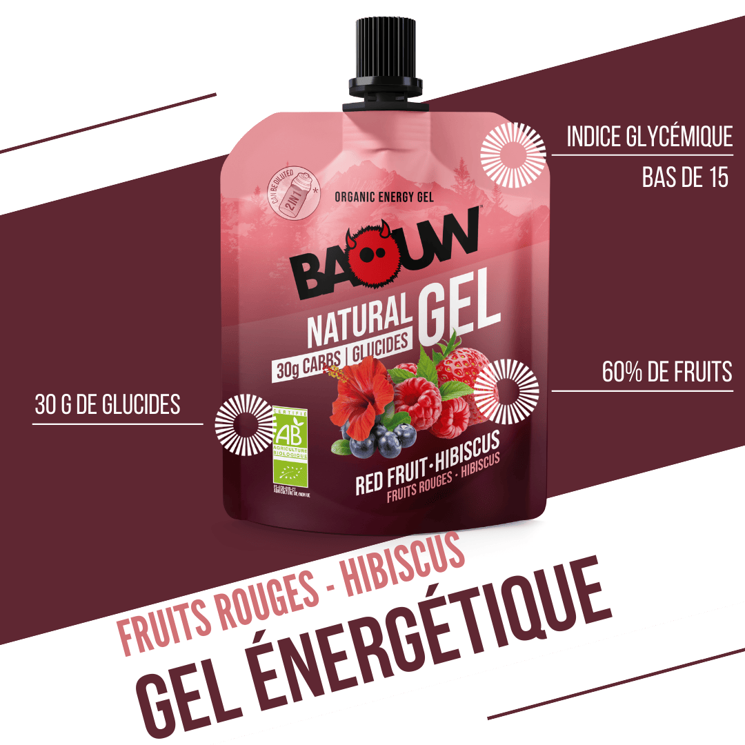 Gel naturel bio Pêche & thé Matcha