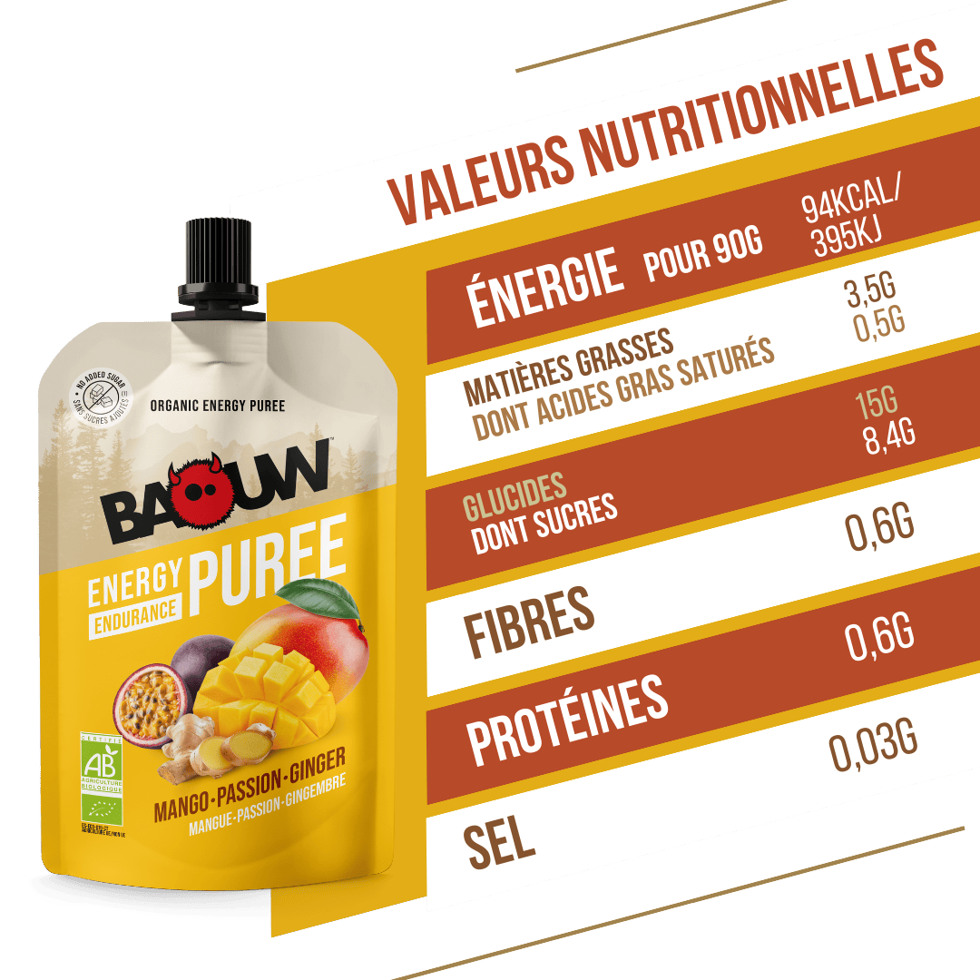 Purée bio Mangue Passion & Gingembre