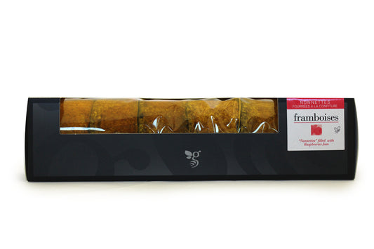 Nonnettes fourrées framboise x6 + boîte cadeau 200g