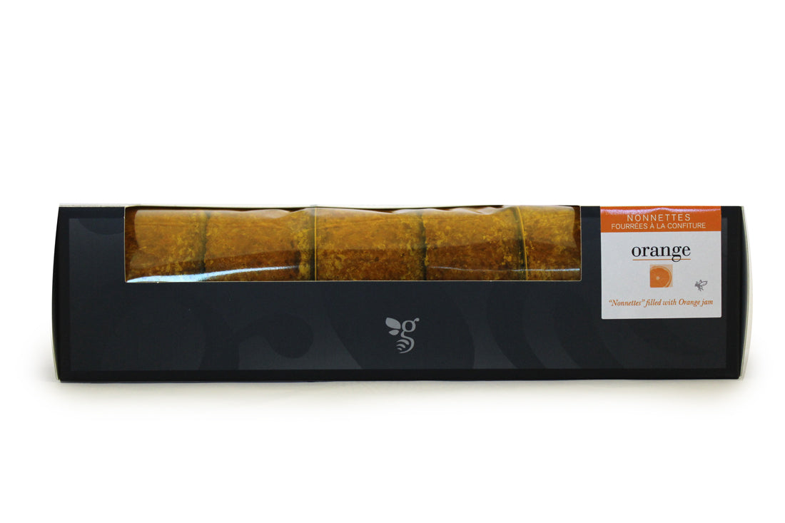 Nonnettes fourrées orange x6 + boîte cadeau 200g