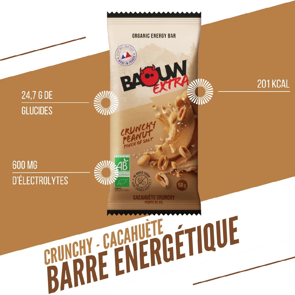 Baouw Barre Extra BIO Cacahuette crunchy 50g