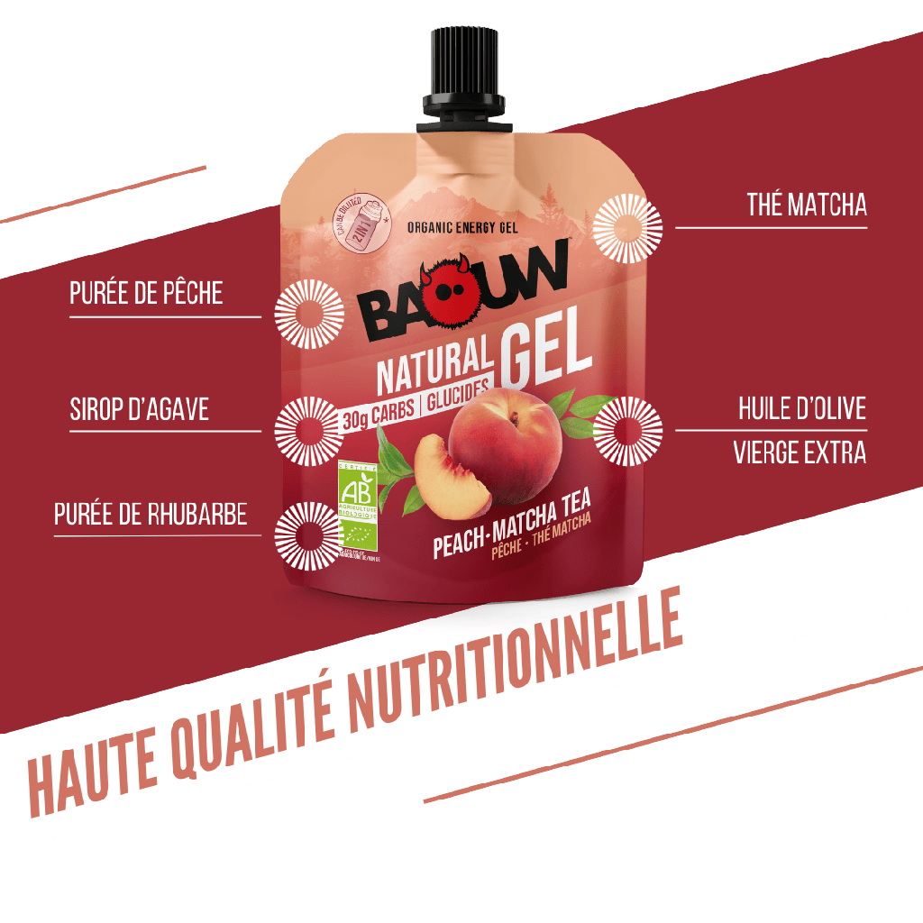 Baouw Gel naturel BIO Pêche 85g