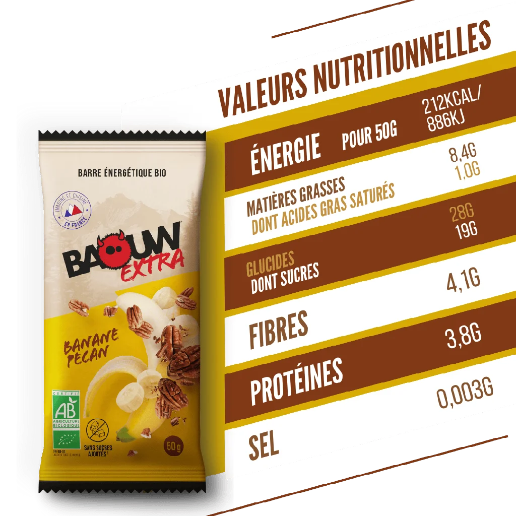 Baouw Barre Extra BIO Banane 50g