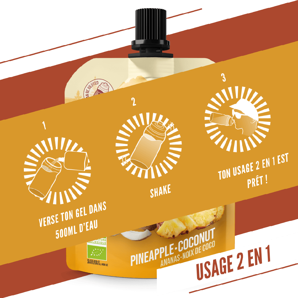 Baouw Gel naturel BIO Ananas-Noix de coco 85g