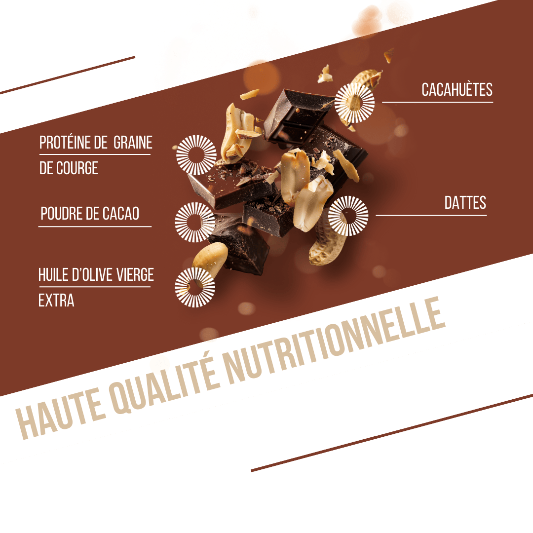 Barre protéinée bio Chocolat & Cacahuètes