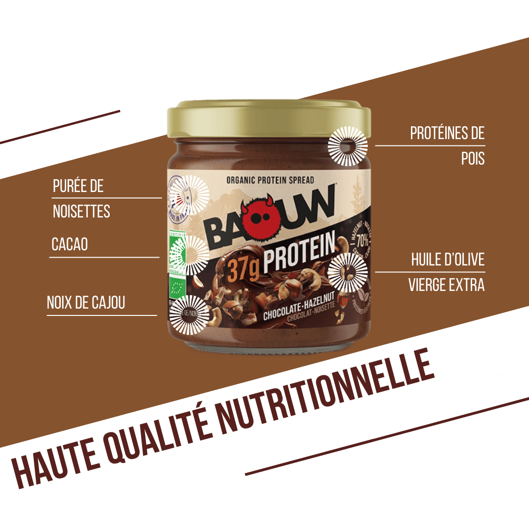Pâte à Tartiner bio Protéinée Cacao & Noisettes
