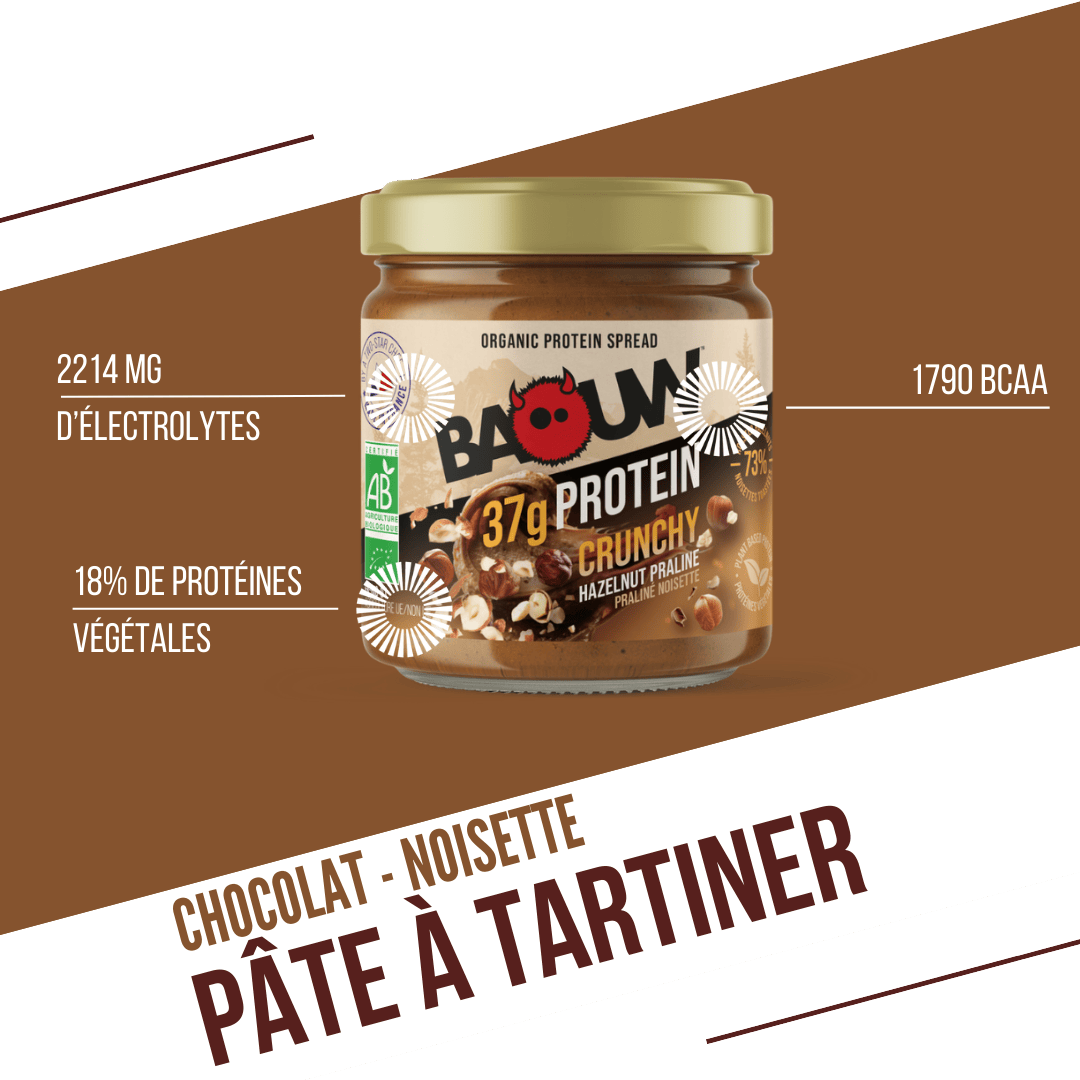 Pâte à Tartiner bio Protéinée Crunchy Praliné & Noisettes