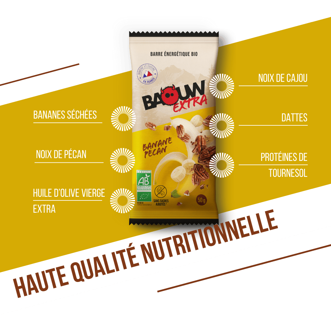 Barre Extra bio Banane & Noix de pécan