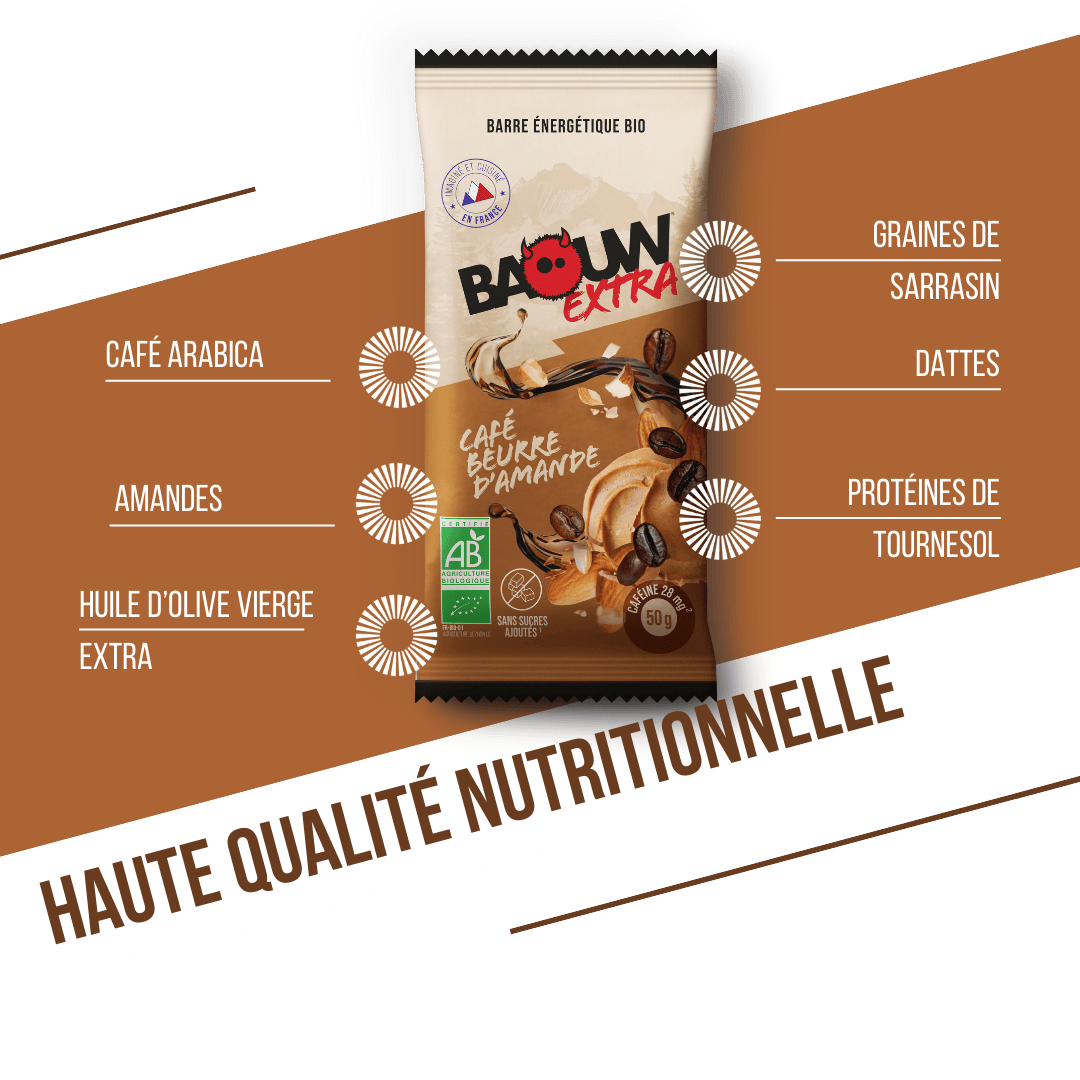 Barre Extra bio Café & beurre d'amandes