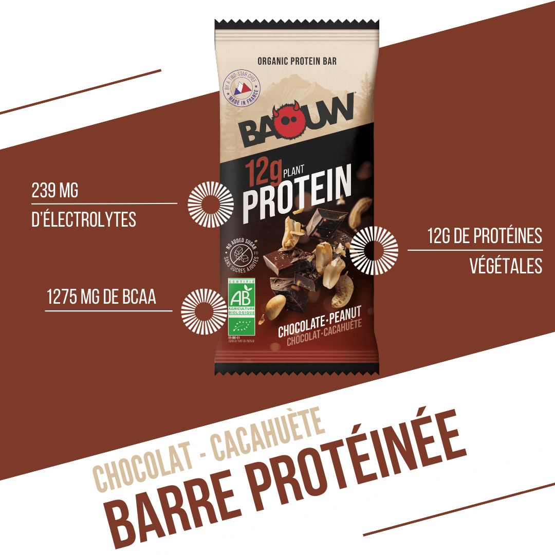 Barre protéinée bio Chocolat & Cacahuètes