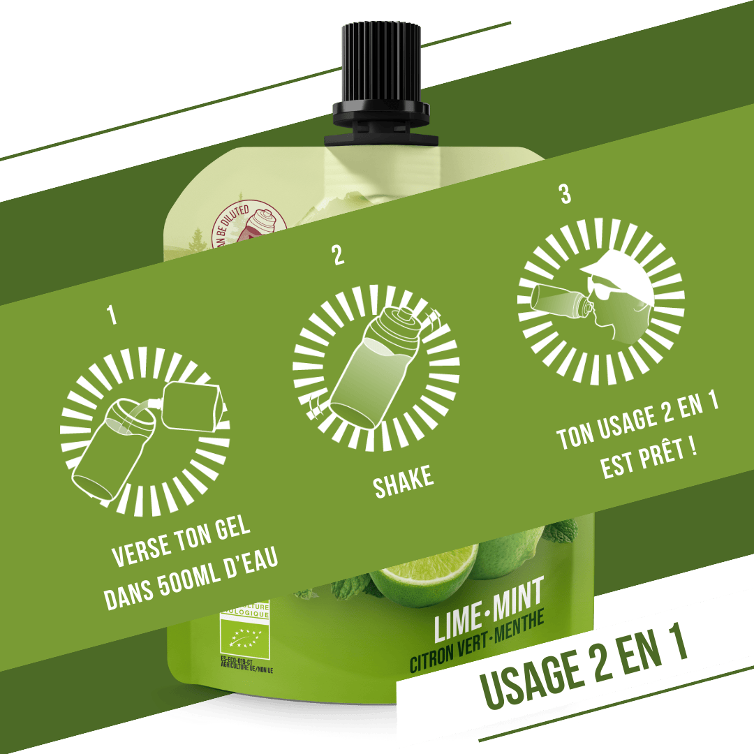 Gel naturel bio Citron Vert & Menthe