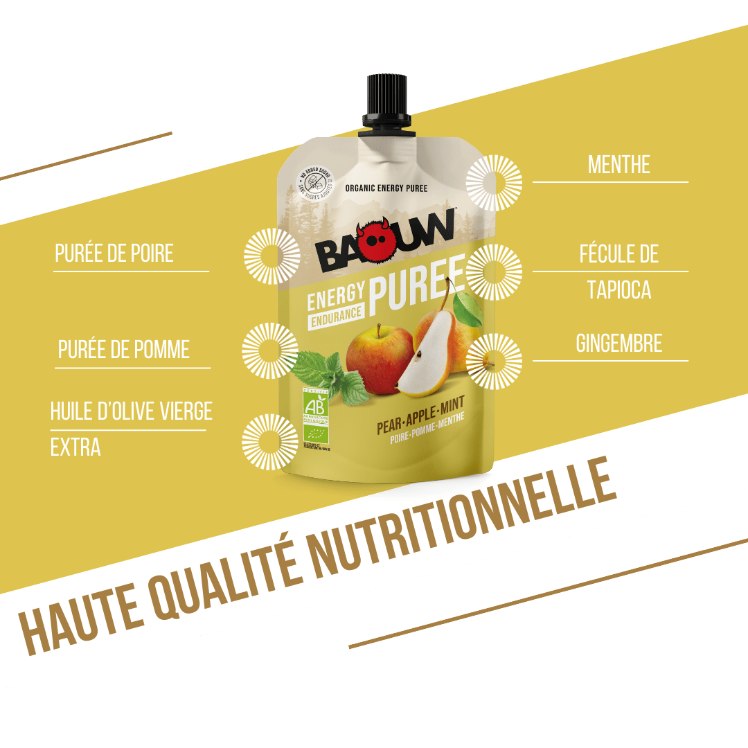 Purée bio Poire-Pomme & Menthe