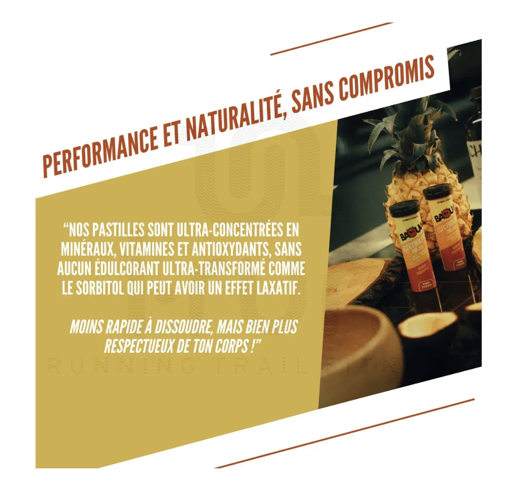 NOUVEAU ! Pack de 5 tubes d'électrolytes BIO Mangue - Ananas