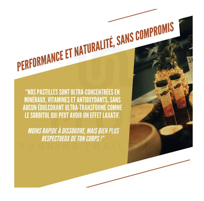 NOUVEAU ! Pack de 5 tubes d'électrolytes BIO Mangue - Ananas