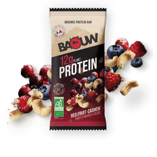 Barre protéinée bio Fruits Rouges & Cajou