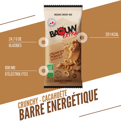 Barre Extra bio Cacahuette crunchy