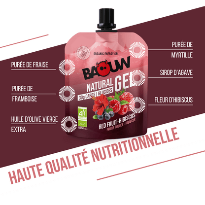 Gel naturel bio Pêche & thé Matcha