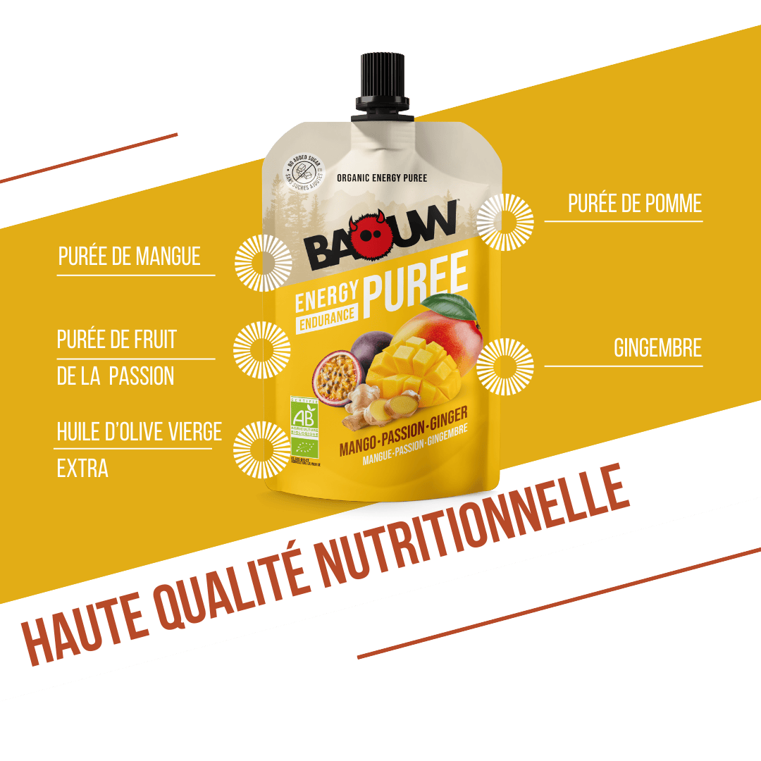 Purée bio Mangue Passion & Gingembre
