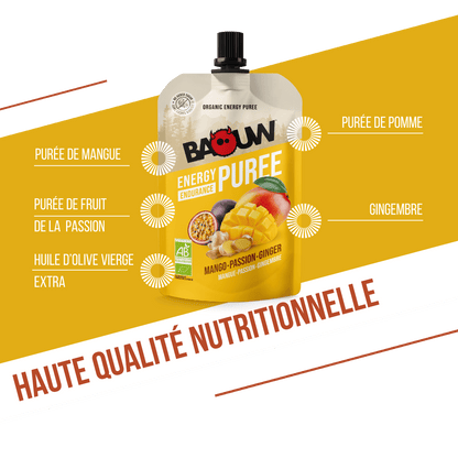 Purée bio Mangue Passion & Gingembre
