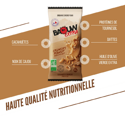 Baouw Barre Extra BIO Cacahuette crunchy 50g