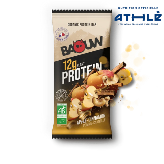 Baouw Barres protéinées BIO Pomme - Cannelle 50g