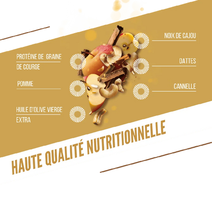 Baouw Barres protéinées BIO Pomme - Cannelle 50g