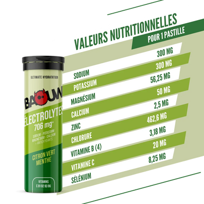Baouw Electrolytes Citron Vert-Menthe