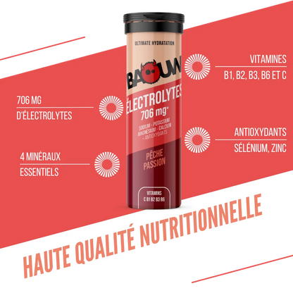 Baouw Electrolytes Pêche-Passion