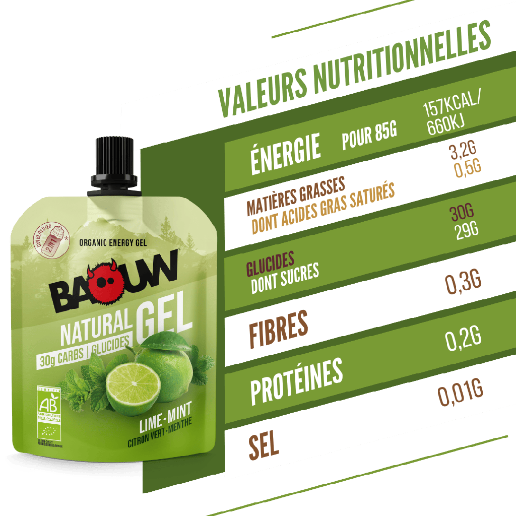 Baouw Gel naturel BIO Citron Vert-Menthe 85g
