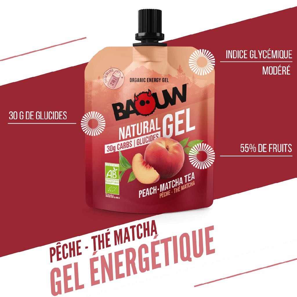 Baouw Gel naturel BIO Pêche 85g