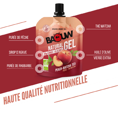 Baouw Gel naturel BIO Pêche 85g