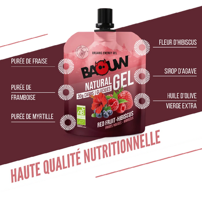 Baouw Gel naturel BIO Fruits rouges 85g