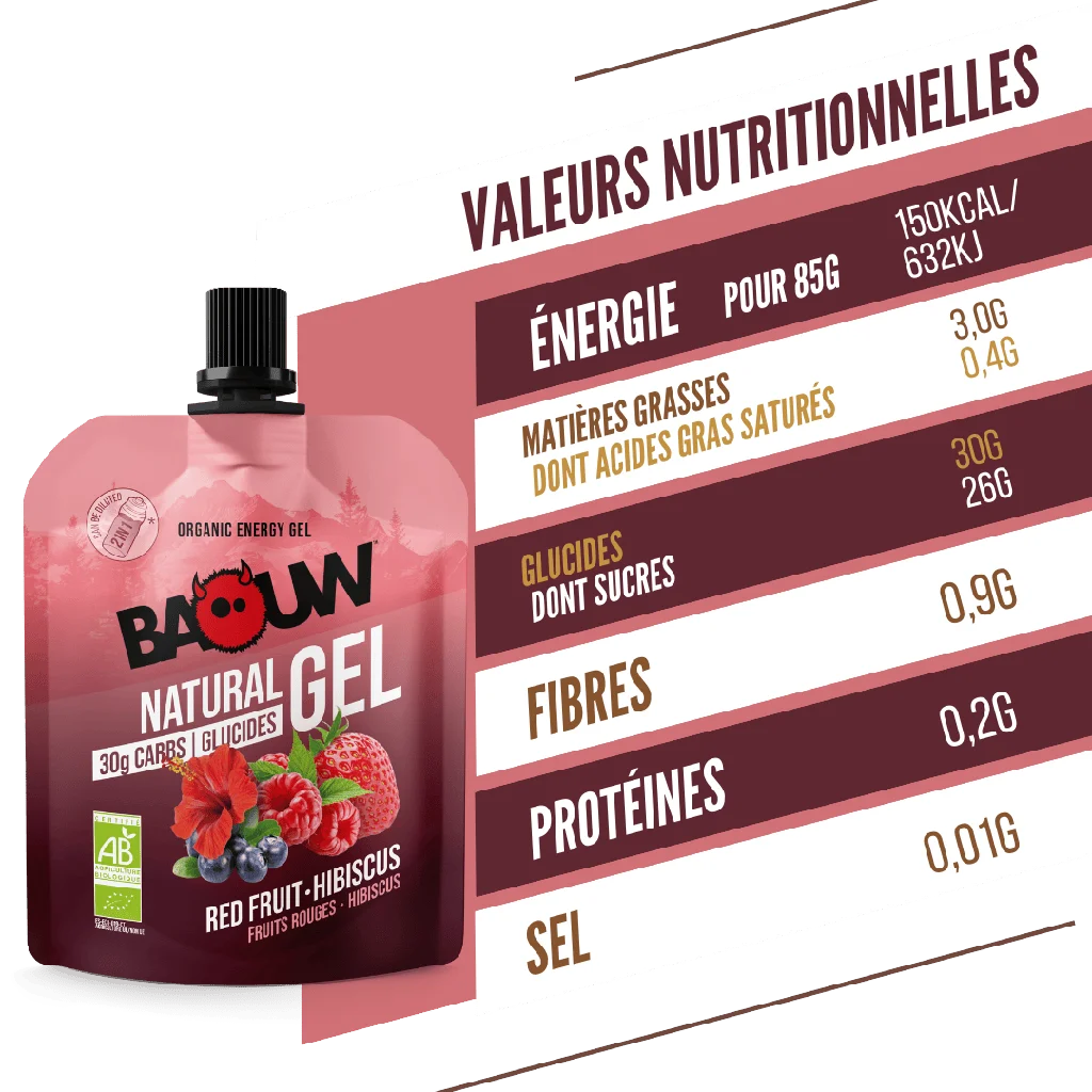 Baouw Gel naturel BIO Fruits rouges 85g
