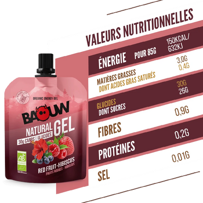 Baouw Gel naturel BIO Fruits rouges 85g