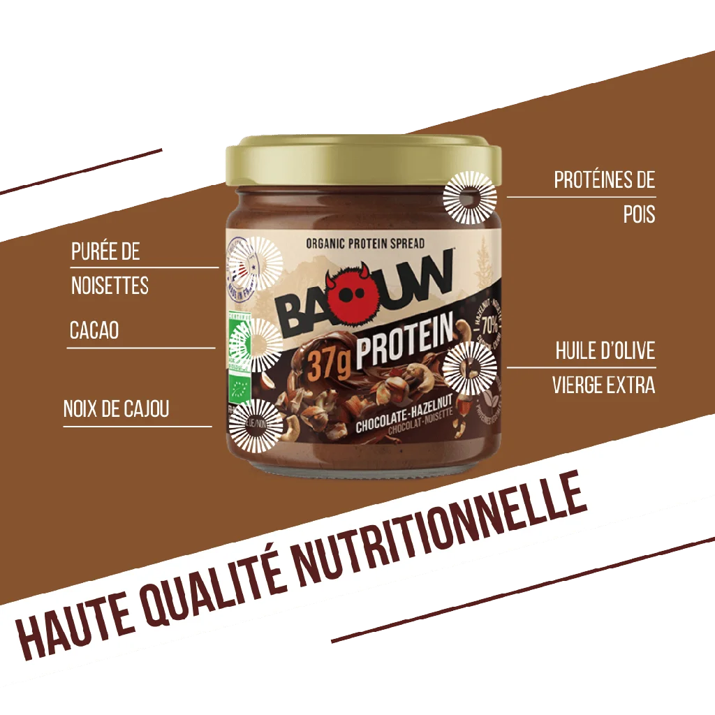 TEST Baouw Pâte à Tartiner BIO Protéinée Cacao 200g (Copie)