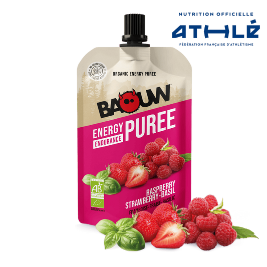 Baouw Purée BIO Framboise-Fraise-Basilic 90g