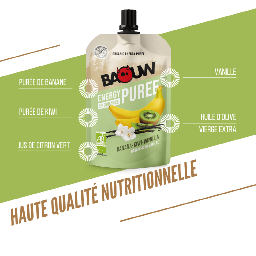 Baouw Purée BIO Banane-Kiwi-Vanille 90g