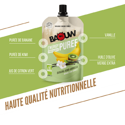 Baouw Purée BIO Banane-Kiwi-Vanille 90g