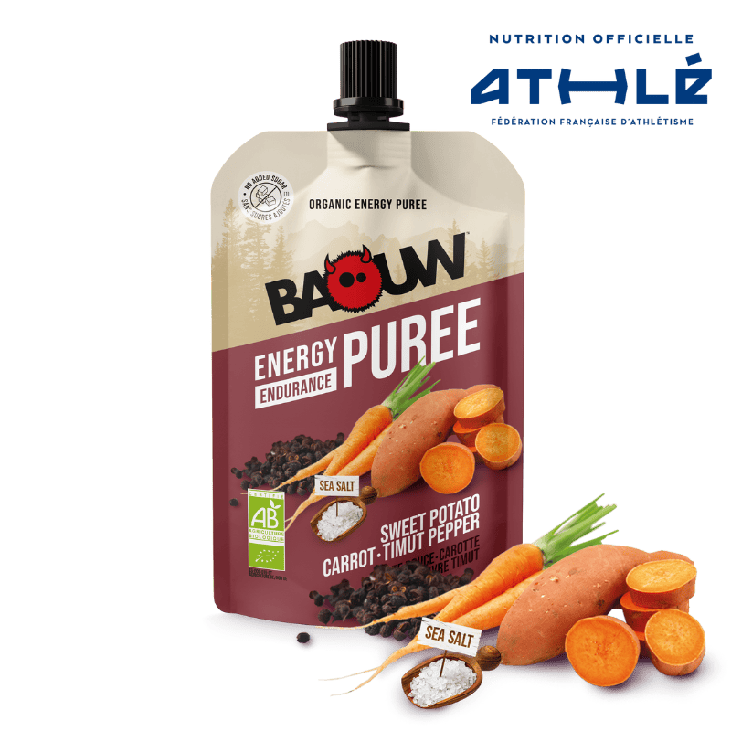 Baouw Purée BIO Patate Douce-Carotte-Poivre Timut 90g