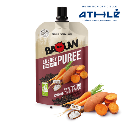Baouw Purée BIO Patate Douce-Carotte-Poivre Timut 90g