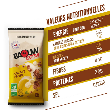 Baouw Barre Extra BIO Banane 50g