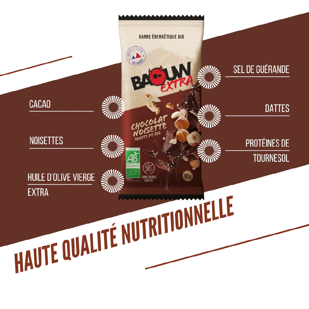 Baouw Barre Extra BIO Chocolat 50g