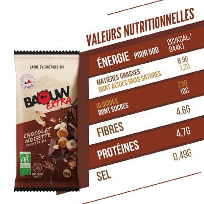 Baouw Barre Extra BIO Chocolat 50g